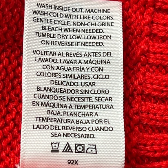 Wonder Nation Holiday Sweater Dress w/ Gold Sequin Detailing, Red Size XL(14-16) - Picture 2 of 6